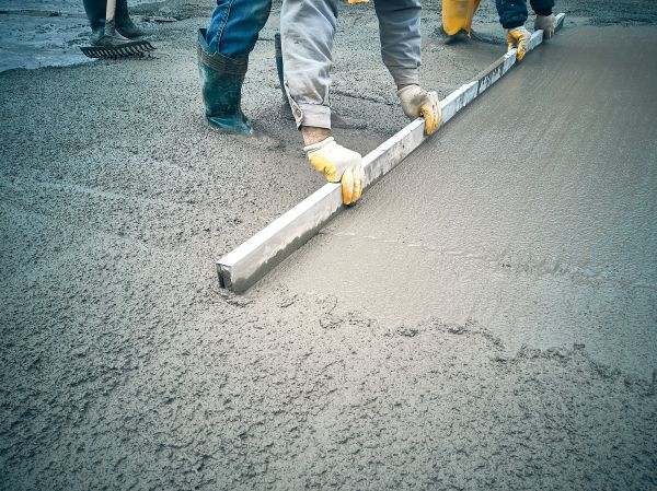 Cement Slab Installation in Red Oak