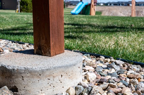 Deck Footing Installation in Red Oak