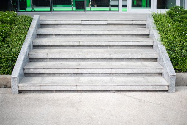 Cement Steps Installation in Red Oak