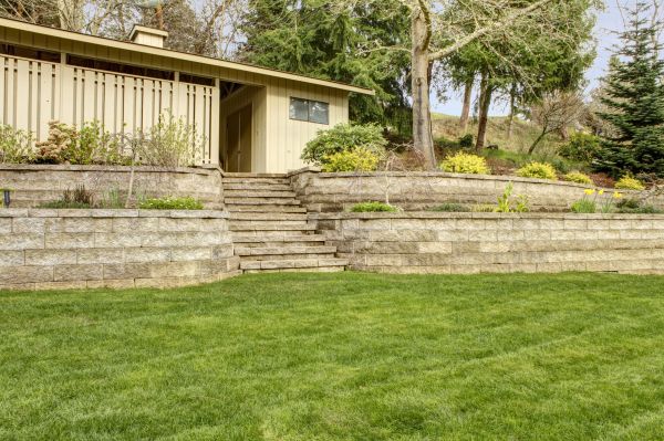Retaining Wall Construction in Red Oak