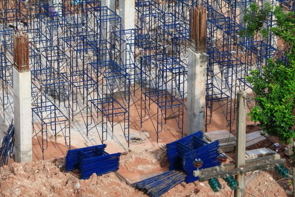 Concrete Pier Construction in Red Oak