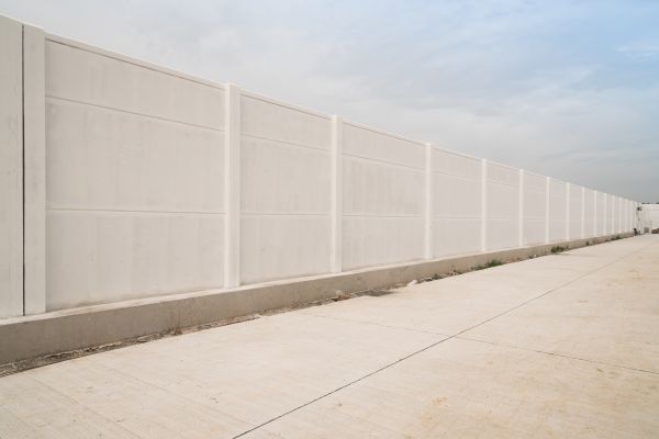 Concrete Fence Construction in Red Oak