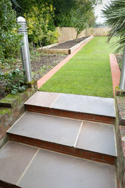Backyard Steps Installation in Red Oak