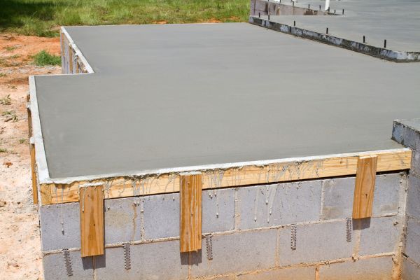 Concrete Slab Installation in Red Oak