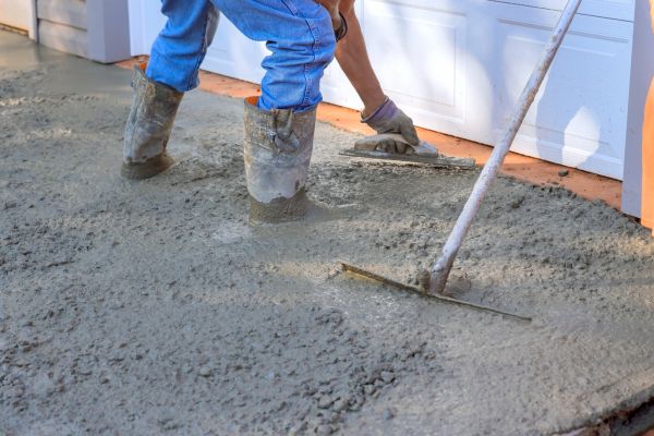Driveway Slab Construction in Red Oak