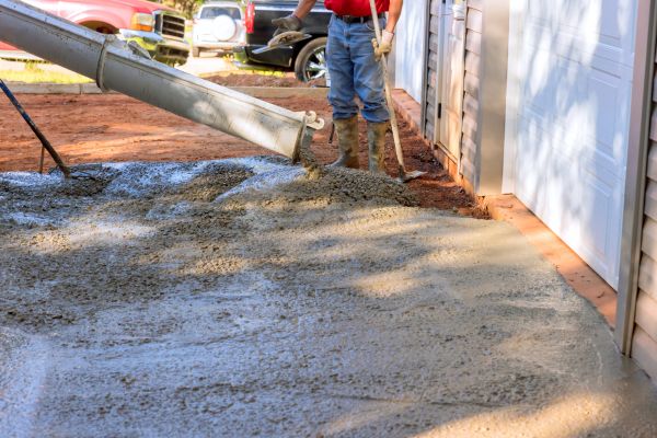 Driveway Slab Laying in Red Oak