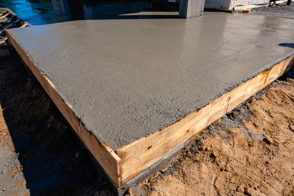 Outdoor Slab Installation in Red Oak