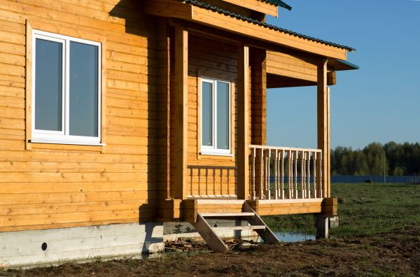 Cabin Footing Construction in Red Oak
