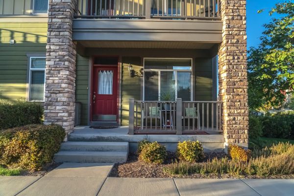 Front Entrance Construction in Red Oak