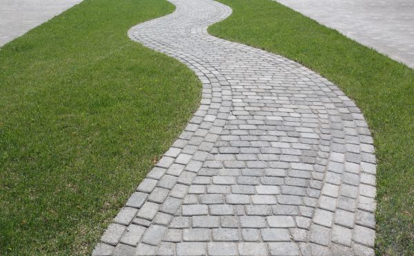 Yard Walkway Construction in Red Oak